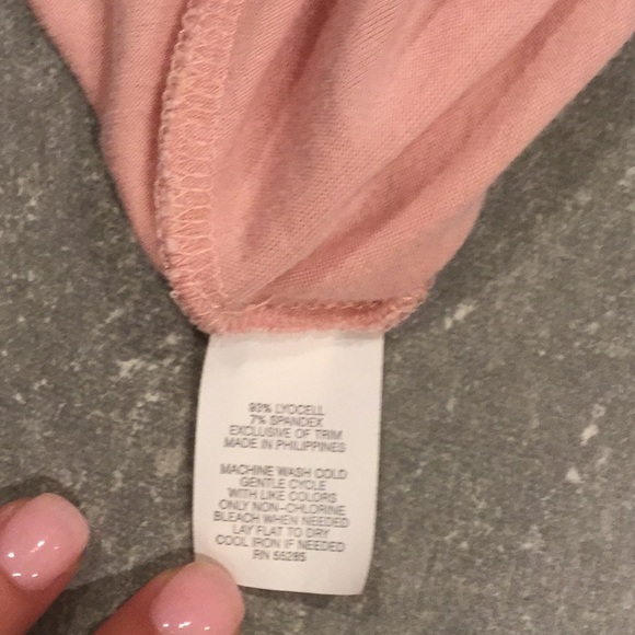 Express Rose color empire tank - Picture 3 of 3